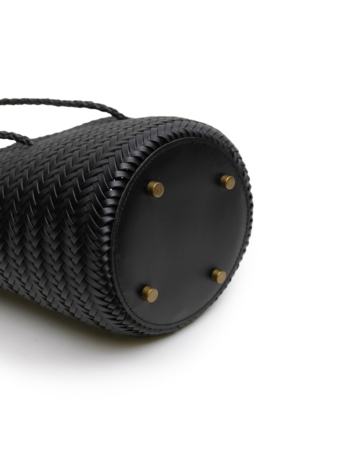 Woven Bucket Bag - Black
