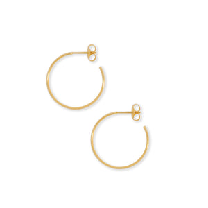 Curl Large Hoop - Gold