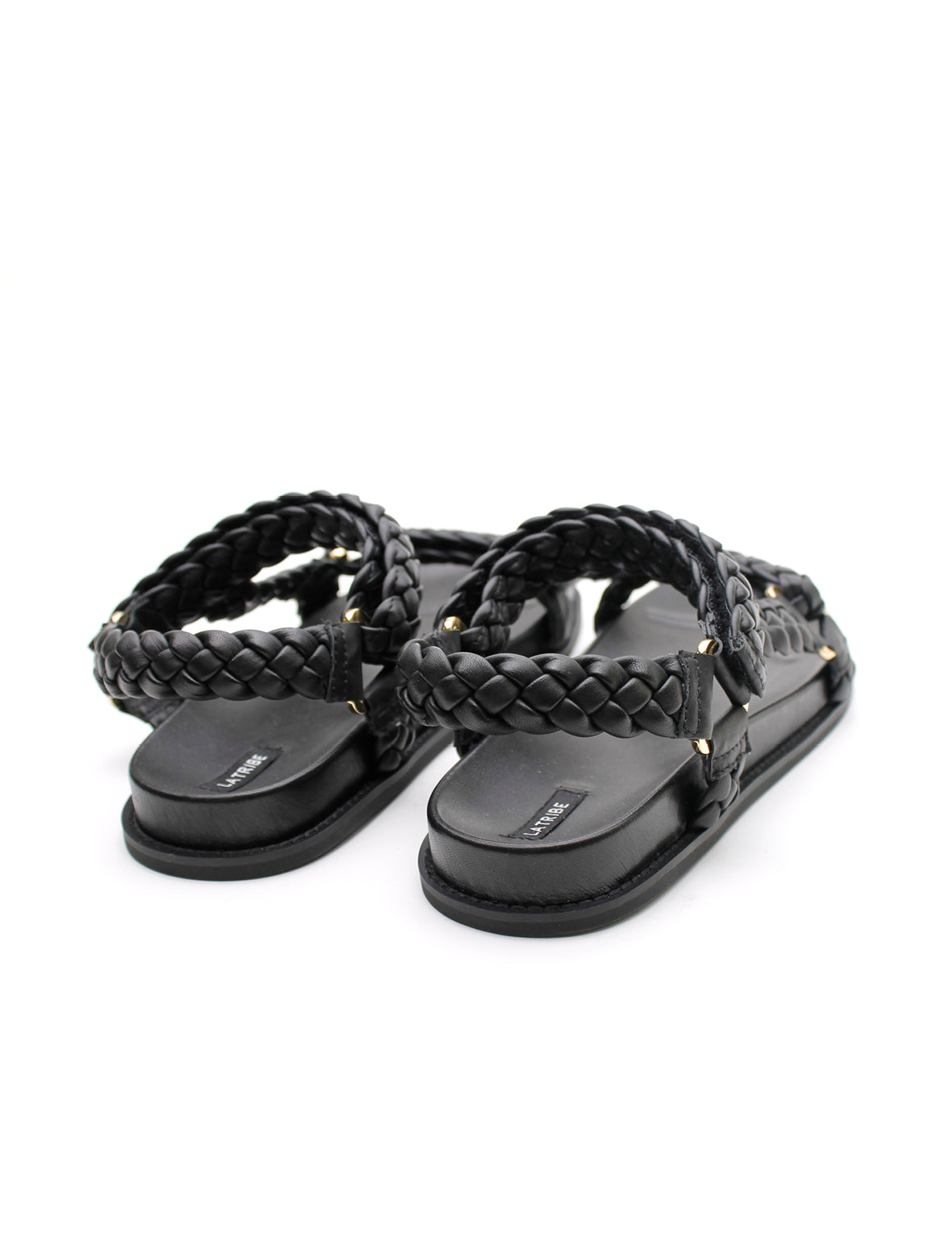 Elke Braided Sandal - Black