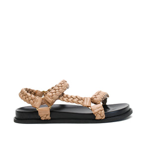 Elke Braided Sandal - Nude
