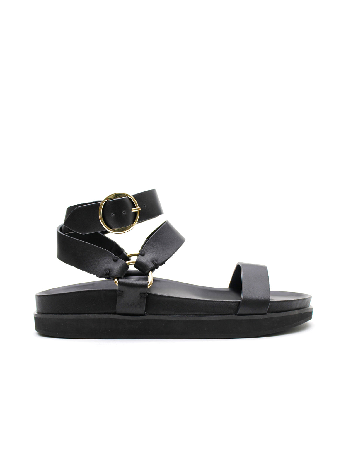 La tribe studded sandal black cheap