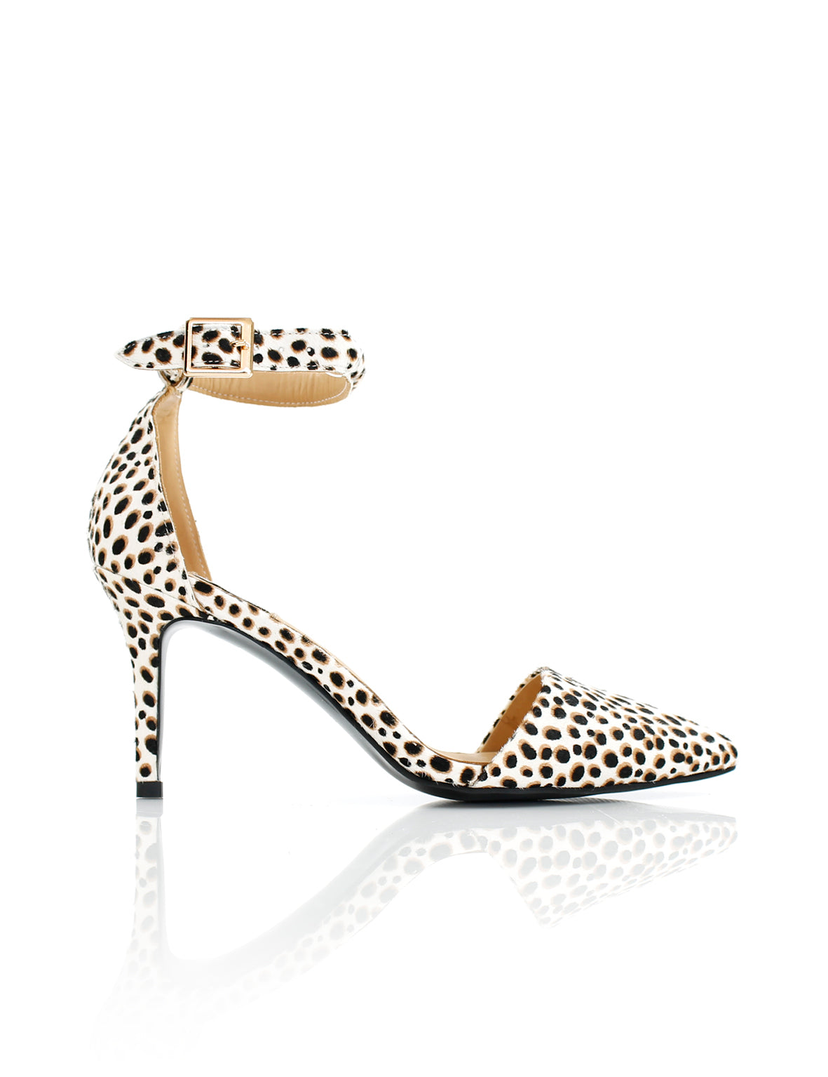 Penny Heel Animal White La Tribe