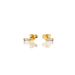 Mini Stud - Gold/White